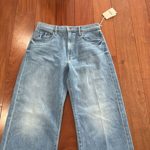 NWT MOTHER Women's The Lasso Sneak Wide Leg Jeans Size 29 - Picture 5 of 14